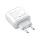 Мрежово зарядно устройство LDNIO A2526C, 45W, 1 x Type-C F, 1 x USB F, PD, QC, PPS, С PD Type-C кабел, Бял - 40287