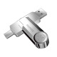 USB Флаш памет Remax RX-817 2in1, 64GB, USB 3.1, Сребрист - 62046