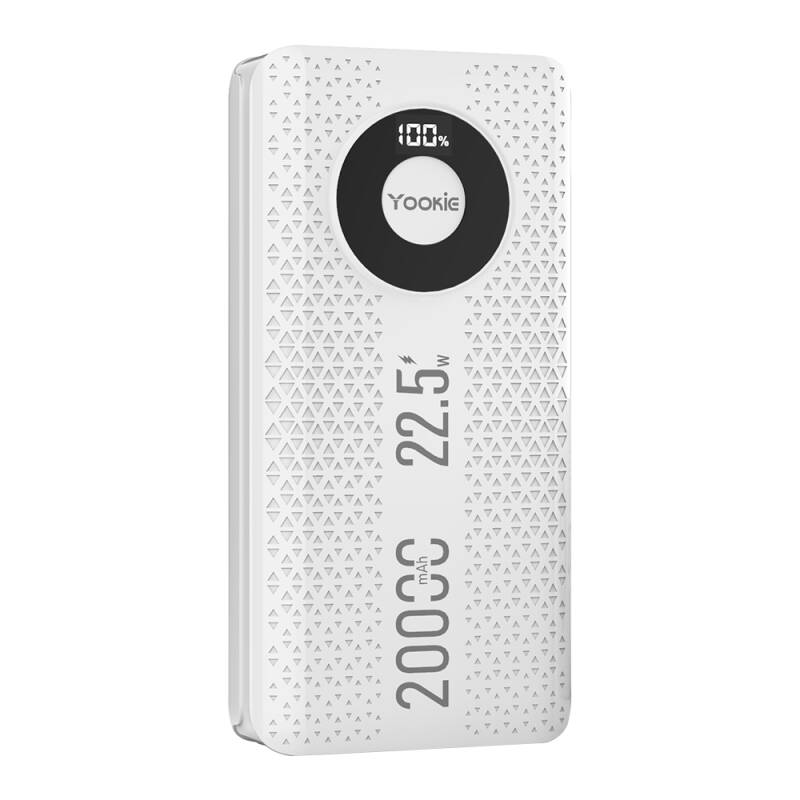 Преносима батерия Yookie YO12, 20000mAh, 22.5W, Бял - 87061