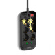 Разклонител LDNIO SE6403, 6 гнезда, CEE 7/3, 2500W, 4 x USB F, 2.0m, Черен - 40298