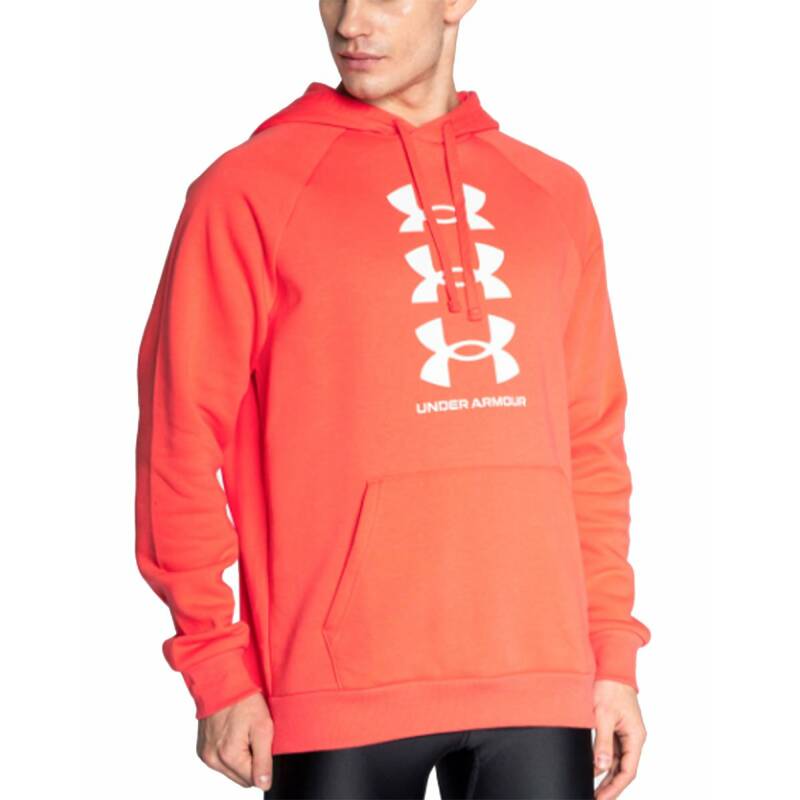 UNDER ARMOUR Rival Flc Multilogo Hoodie Red