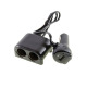 Автомобилен разклонител 1641, 2 гнезда за запалка(ж), 1xUSB, 10A, 12VDC, 24VDC, 0,75m