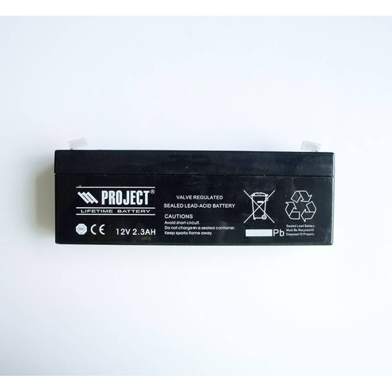 Акумулаторна, оловна батерия PROJECT, 12VDC, 2,3AH, 175х35х60mm