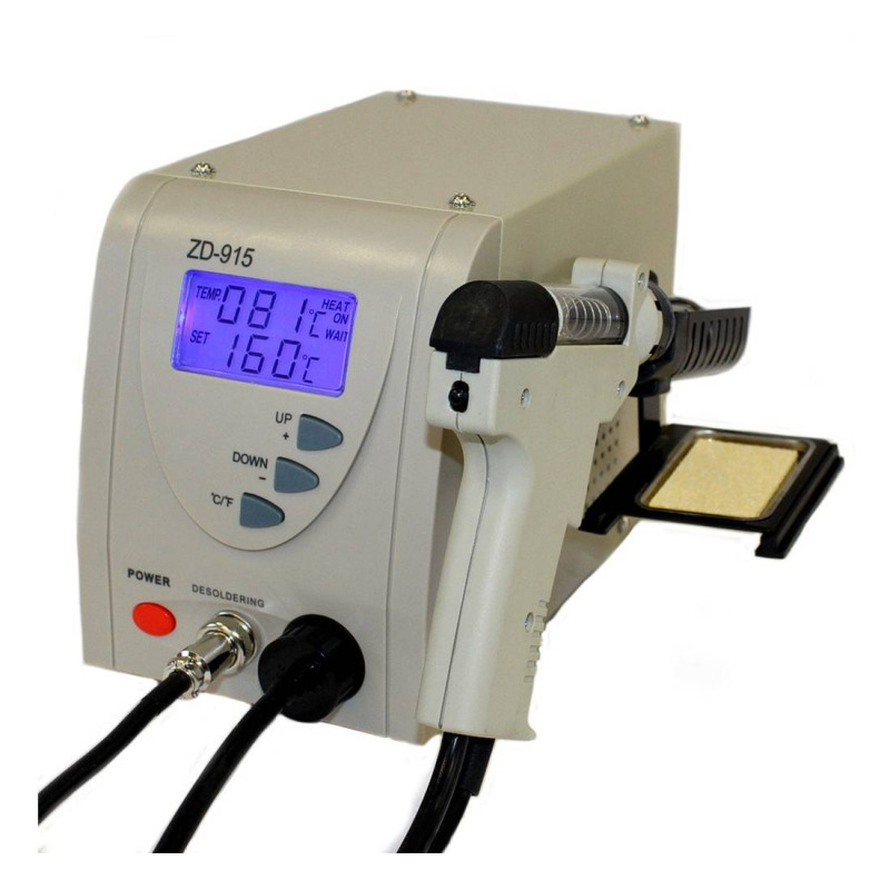 Разпояваща станция ZD-915, вакуум, регулатор, до 480°C, 220VAC, 140W, 800mbar