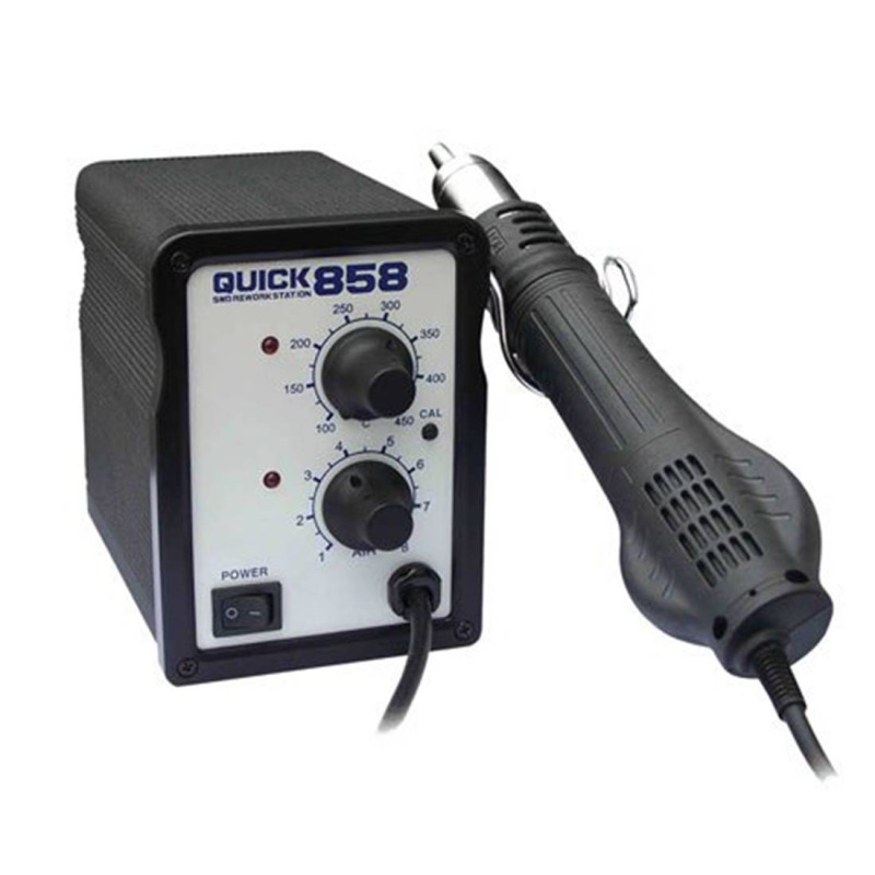 Поялна станция 858, горещ въздух, регулатор, до 450°C, 220VAC, 700W