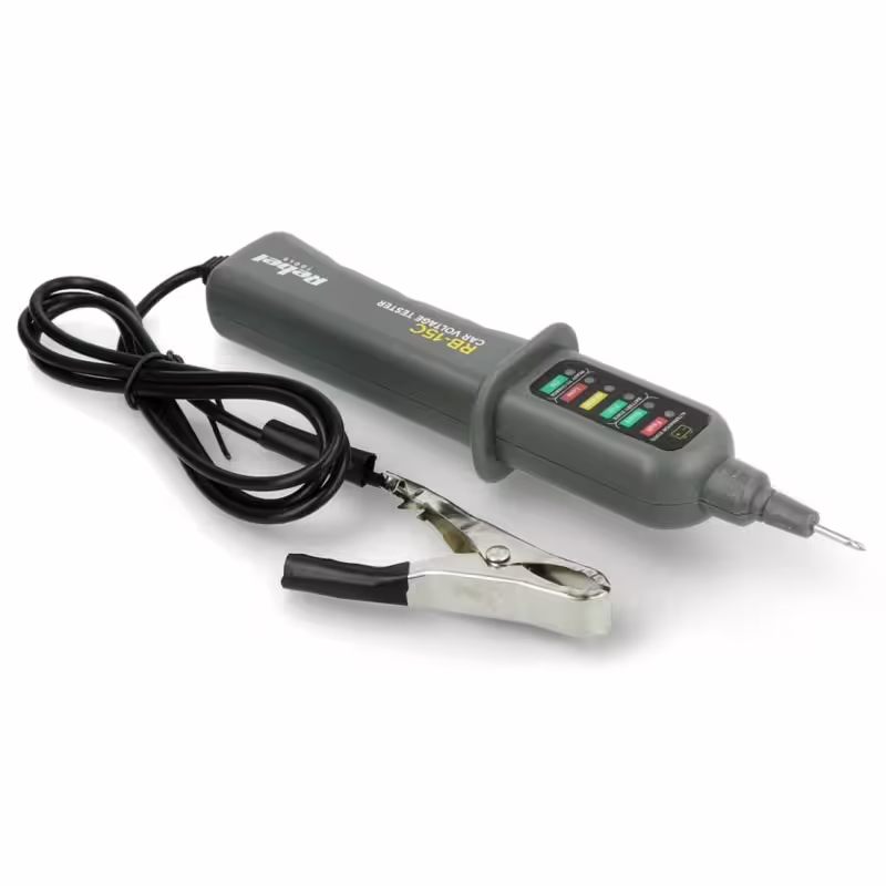 Тестер на напрежение за автомобил RB-15C, щипка крокодил, 12VDC, 0,80m