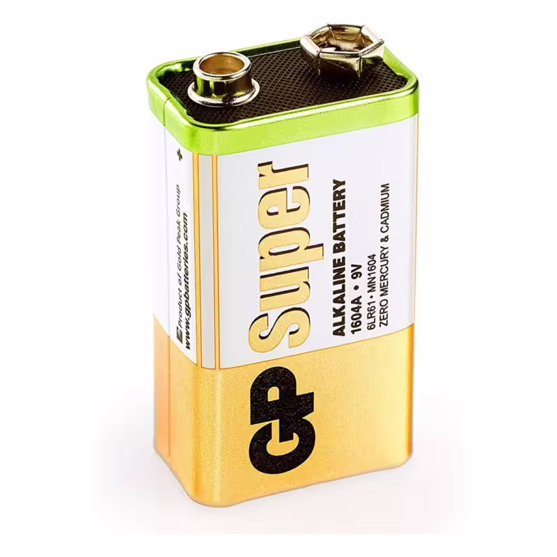 Алкална батерия GP, 9VDC, 6LF22, MN1604