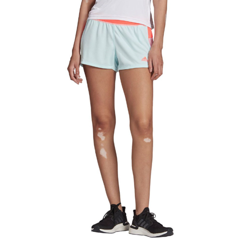 ADIDAS Pacer Colorblock Shorts Light Green