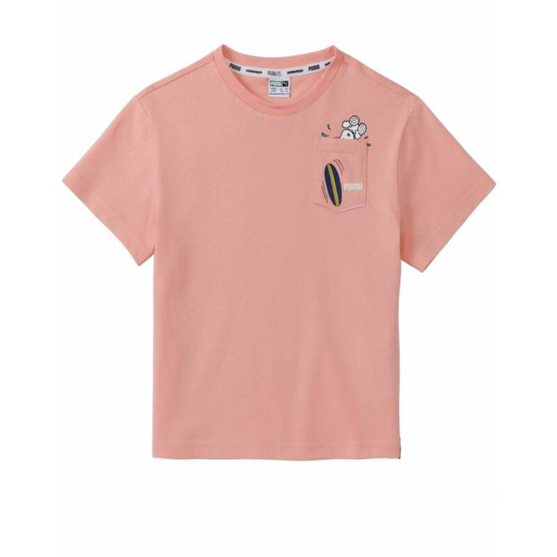 PUMA x Peanuts Relaxed Tee Pink