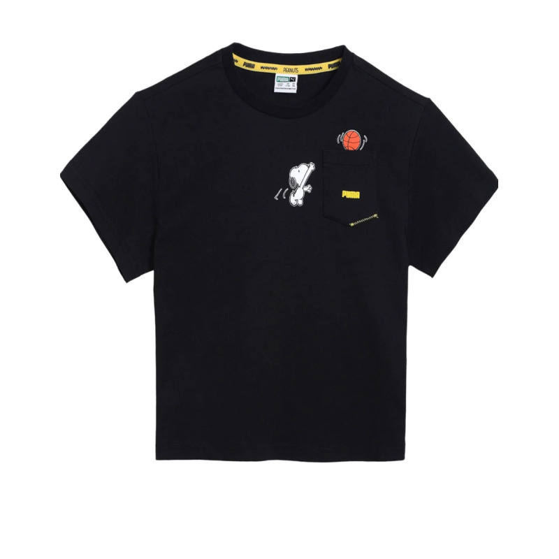 PUMA x Peanuts Relaxed Tee Black