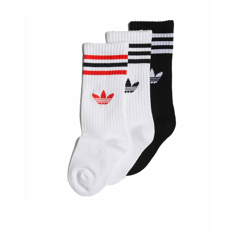 ADIDAS Crew Socks 3-Pairs White/Black