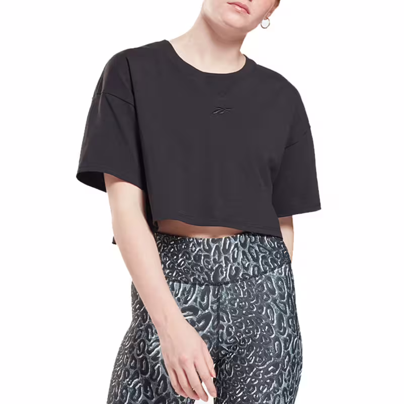 REEBOK Studio Cropped Tee Black
