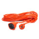 Удължител JY-3024, контакт "шуко", оранжев, 30m, 220VAC, 16A, 3x1,5mm2