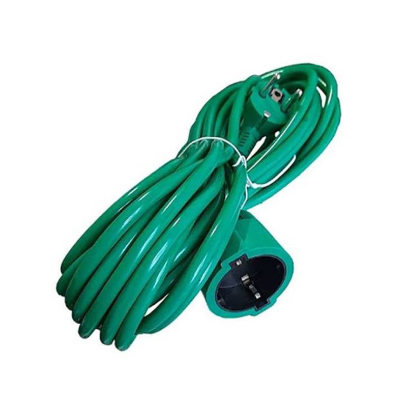 Удължител JY-3024, контакт "шуко", зелен, 20m, 220VAC, 16A, 3x1,5mm2