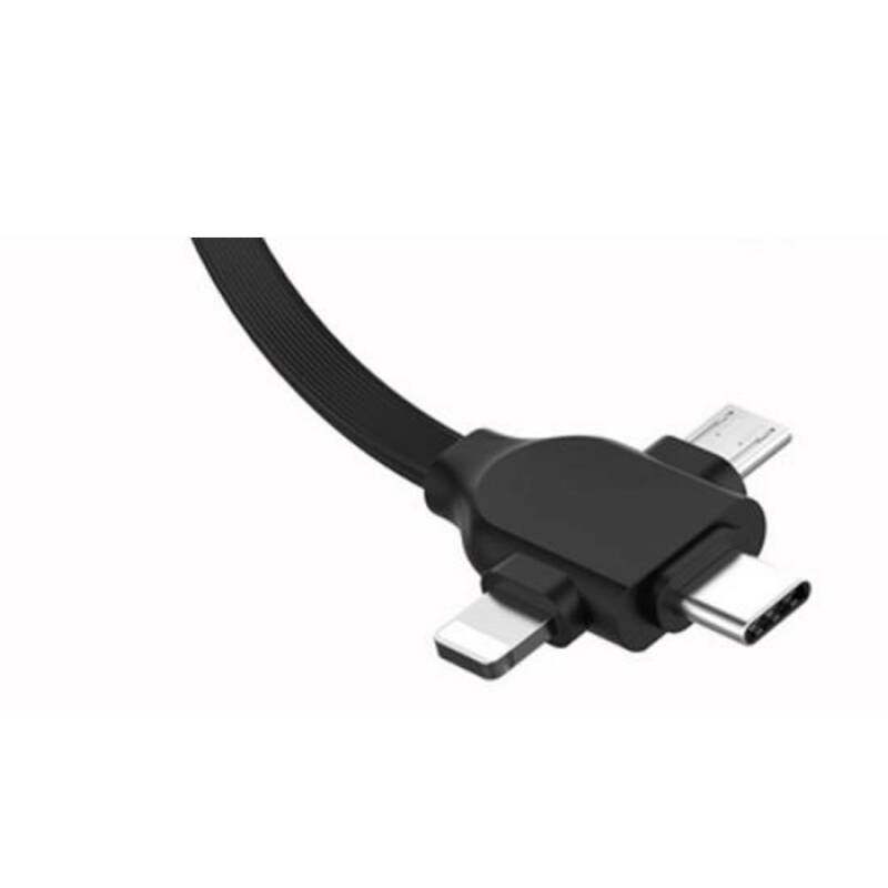 Кабел универсален, USB-A(м), USB-C(м), MICRO USB(м), Apple lighining(м), 1m