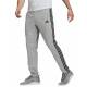 ADIDAS Essentials Single Jersey Tapered Open Hem 3-Stripes Pants Grey