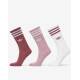ADIDAS Originals Solid Crew 3-Pack Socks Pink/White