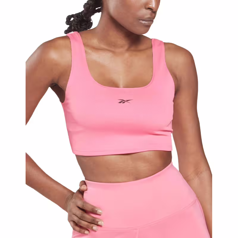 REEBOK Workout Ready Rib Bra Pink