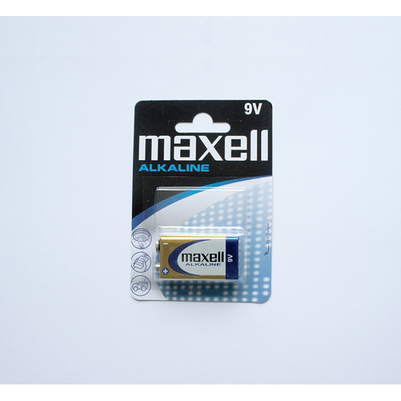 Алкална батерия MAXELL, 9VDC, 6LR61, MN1604