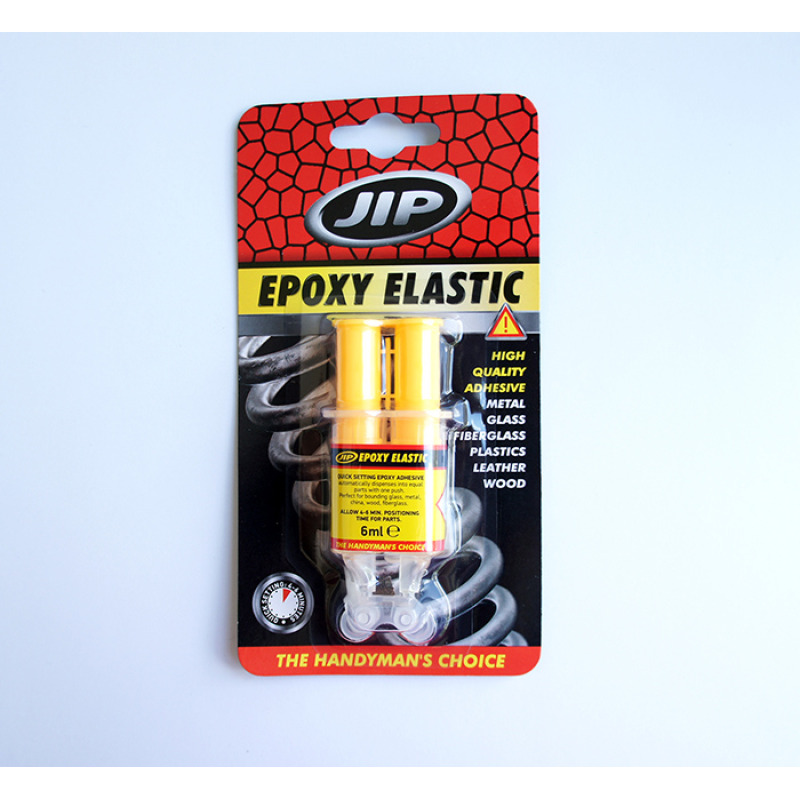 Лепило JIP, двукомпонентно, прозрачно, спринцовка, 6ml