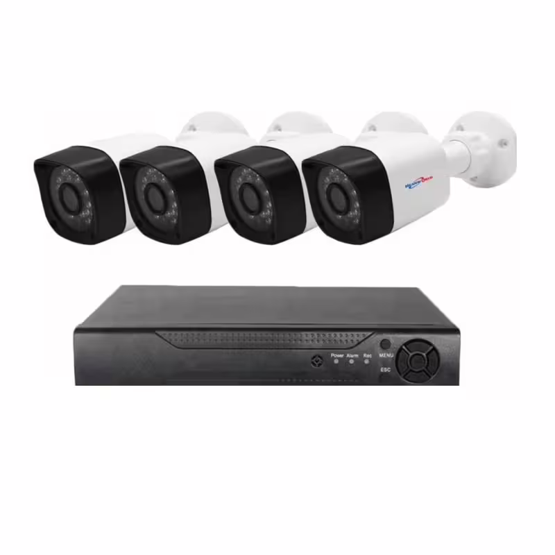 Комплект за видео наблюдение Lylu, 4 бр. камери с кабел, DVR, AHD, USB