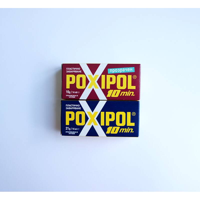 Лепило POXIPOL двукомпонентно прозрачно флакони 2x7ml