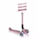 Сгъваема еко тротинетка с 3 колела GLOBBER JUNIOR FOLDABLE LIGHTS ECOLOGIC &ndash; цвят бери