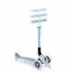Сгъваема еко тротинетка с 3 колела GLOBBER JUNIOR FOLDABLE LIGHTS ECOLOGIC &ndash; цвят боровинка