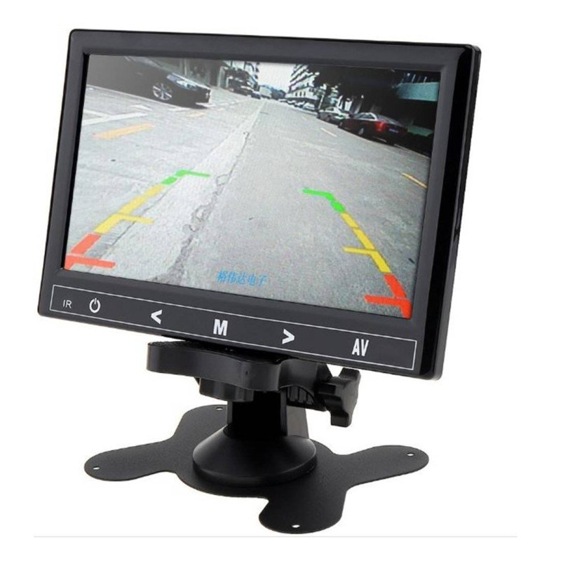 Монитор за автомобил, камера, универсален, LCD, 600p, 12VDC, 24VDC, 7"
