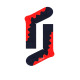 HAPPY SOCKS Wave Sock Black/Red