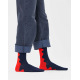 HAPPY SOCKS Wave Sock Black/Red