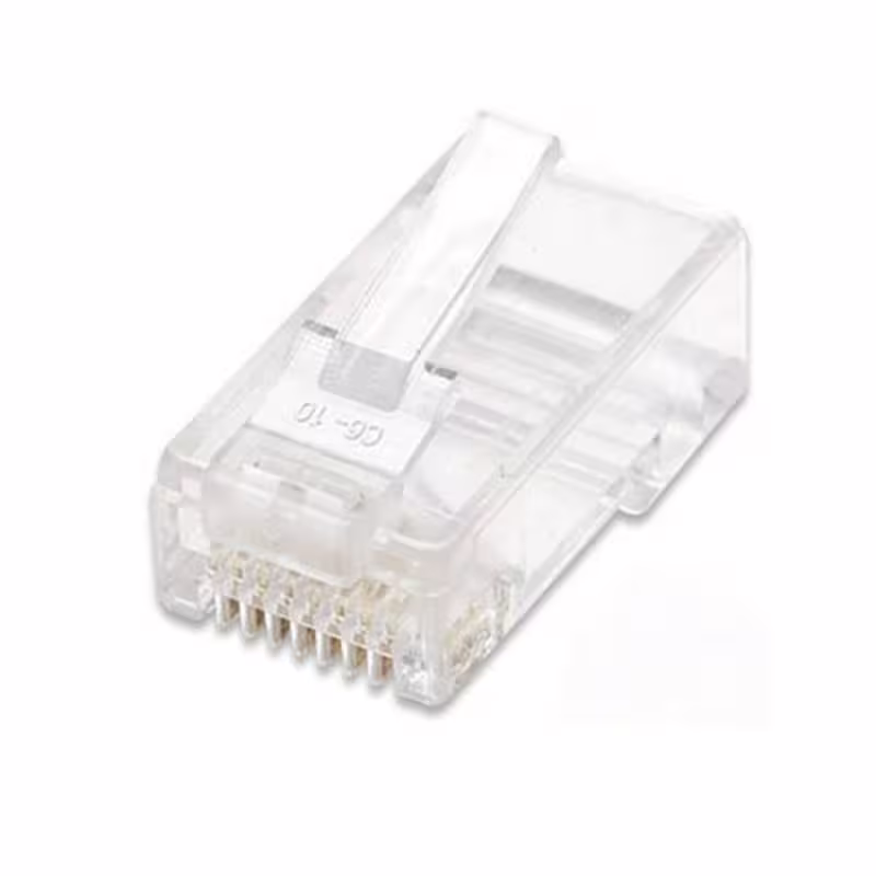 Букса за кабел, PVC, RJ45, 8pin(м), CAT6
