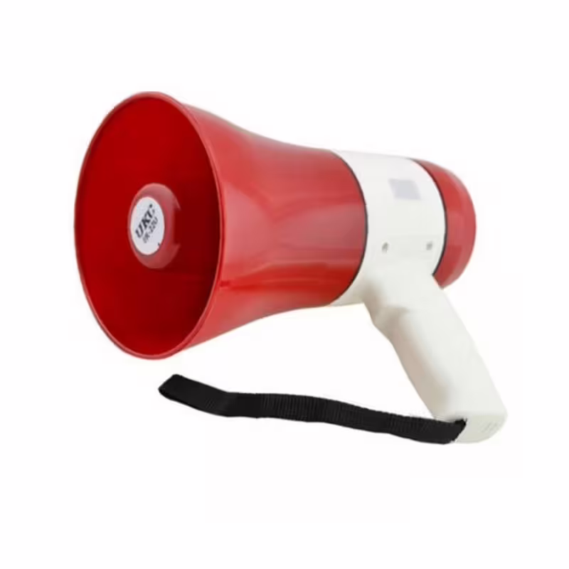 Мегафон акумулаторен XB-180, рупорен, сирена, 15W, 18650, 200m