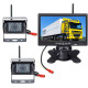 Монитор за автомобил, 2 камери, система за паркиране, охрана, LCD, 12VDC, 24VDC, 7"