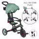 Детска триколка 4 в 1 GLOBBER EXPLORER TRIKE FOLDABLE, сгъваема, цвят маслина