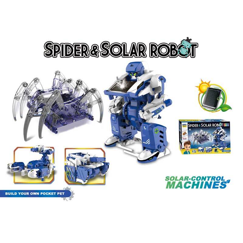 Детски соларен робот - Паяк, 3 в 1