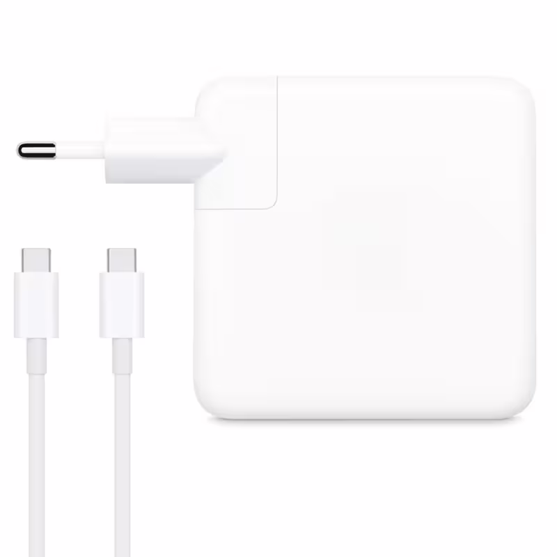 Адаптер DeTech, За Apple, 61W, Type-C, Бял - 352