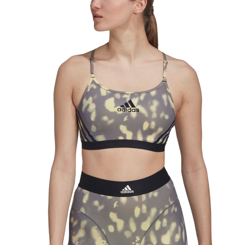 ADIDAS Aeroreact Light-Support Hyperglam Printed Bra Multi