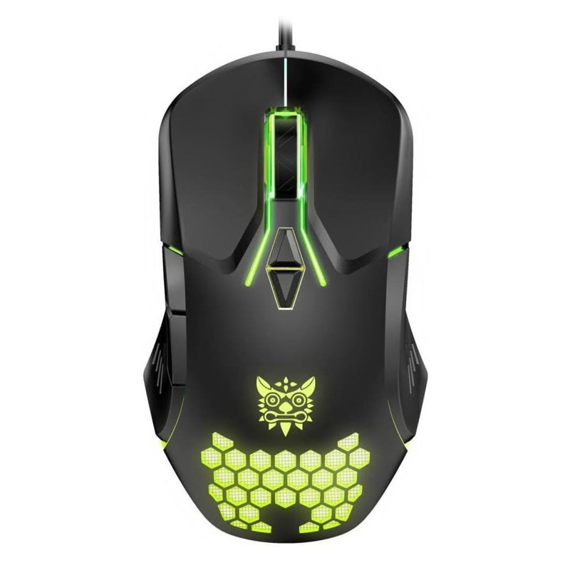 Геймърска мишка Onikuma CW902, Оптична, 7D, RGB, Черен - 762