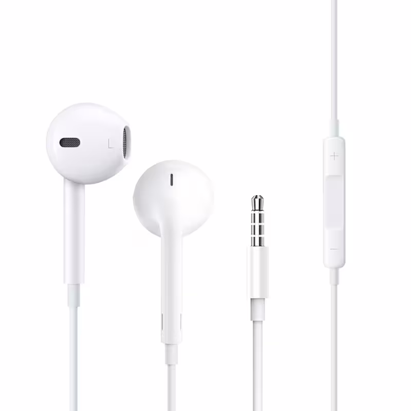 Слушалки за мобилни устройства WiWu Earbuds 101, Mикрофон, Бял - 20735