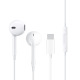 Слушалки за мобилни устройства WiWu Earbuds 303, Type-C, Mикрофон, Бял - 20733