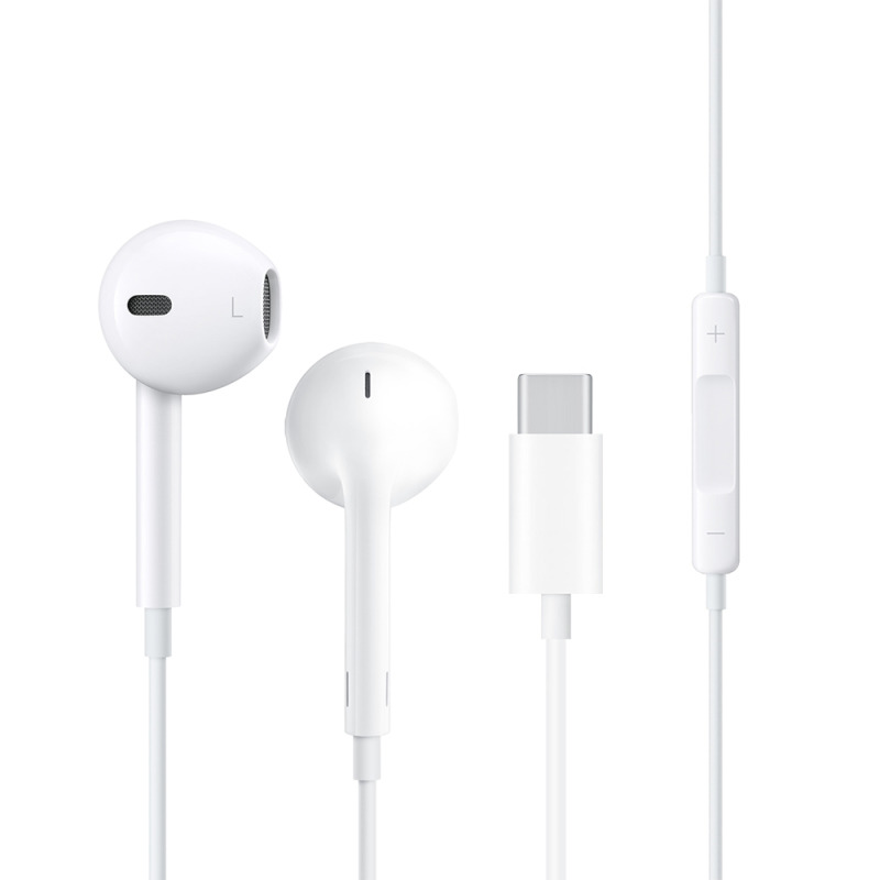 Слушалки за мобилни устройства WiWu Earbuds 303, Type-C, Mикрофон, Бял - 20733