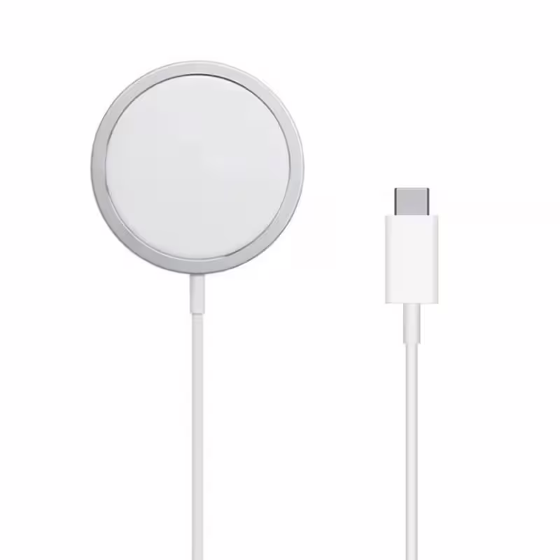 Безжично зарядно устройство WiWu M5 MagSafe, Qi, 15W, Бял - 17735