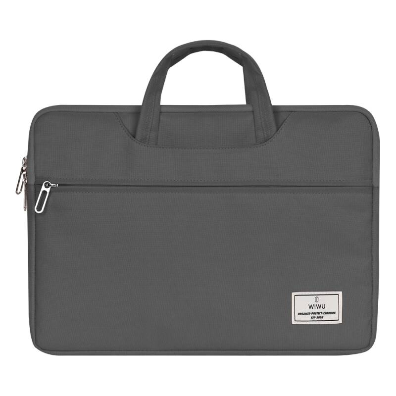Чанта за лаптоп WiWu, 15.6", Сив - 45343
