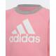 ADIDAS Essentials Logo French Terry Tracksuit Pink/Grey