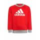 ADIDAS Essentials Logo French Terry Tracksuit Red/Grey