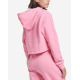 ADIDAS Originals Adicolor Essentials Crop Fleece Hoodie Pink