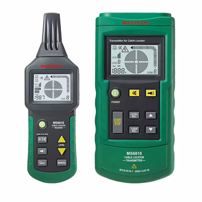 Тестер, тракер MS6818 за електрически кабели, предавател и приемник