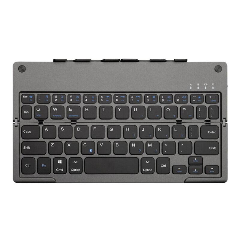 Клавиатура No brand B048, Сгъваема, Bluetooth, Черен - 6175