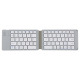 Клавиатура No brand K018, Сгъваема, Bluetooth, Бял - 6180